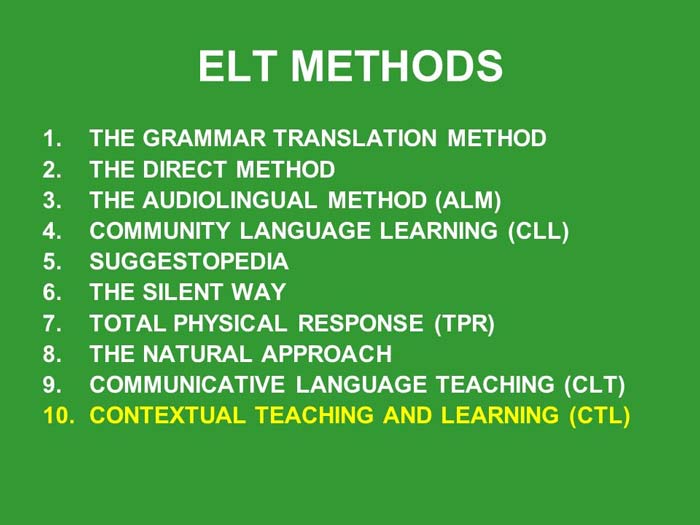 English language teaching methods
